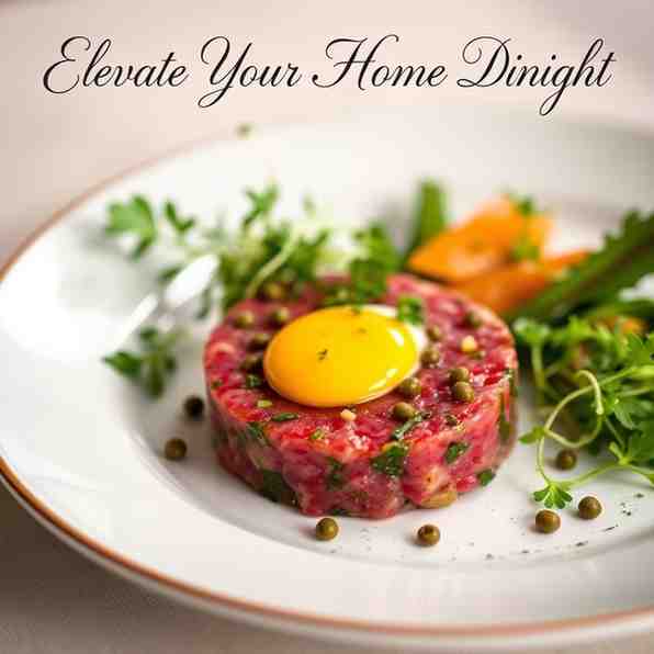 Classic Beef Tartar - Elevate Your Home Dining Tonight